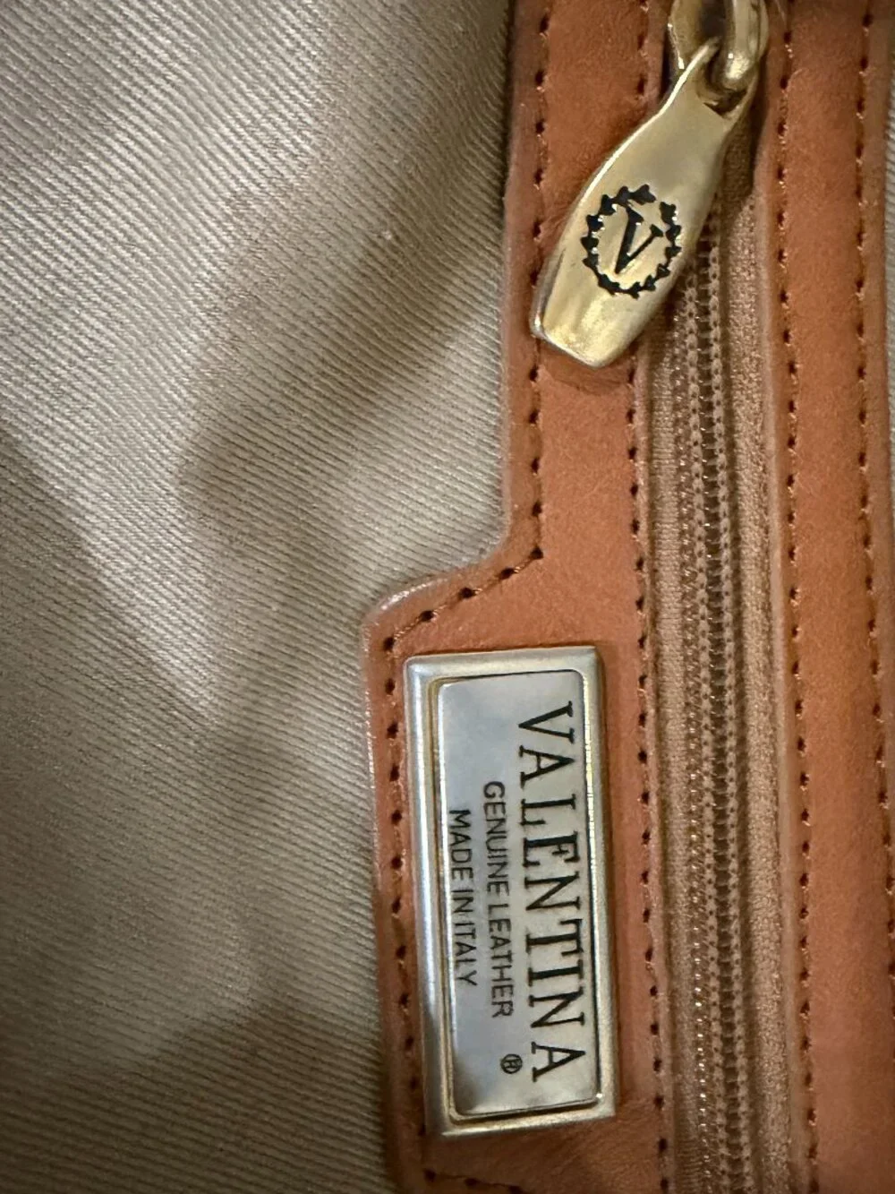 Valentina Italia blue leather bucket bag (Preowned)